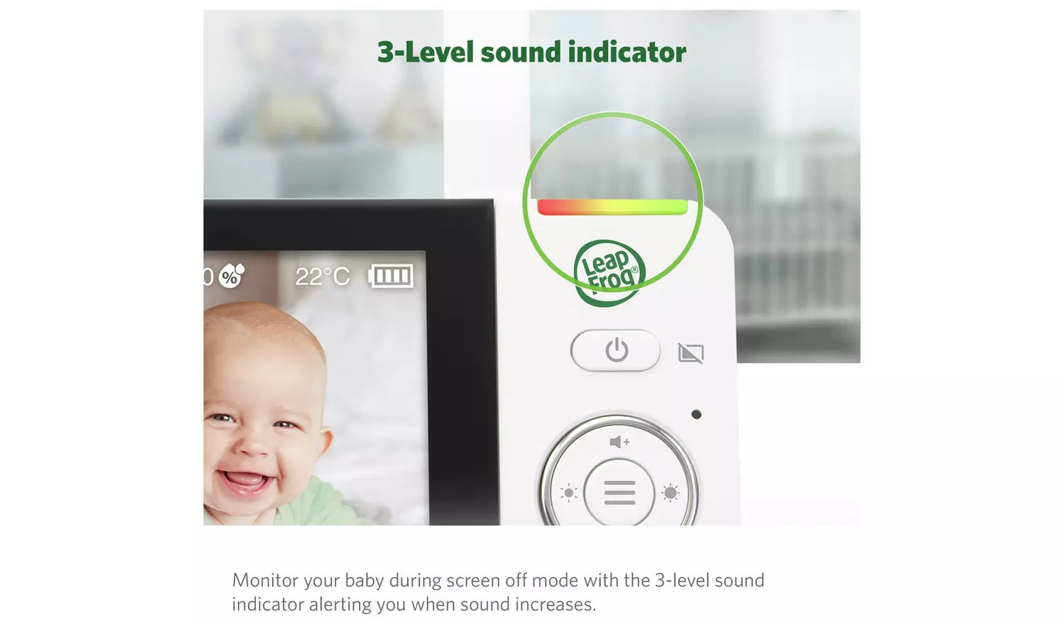 LeapFrog LF2936FHD 5.5'' Remote Access Touch 1080p Smart Video Baby Monitor (Renewed)