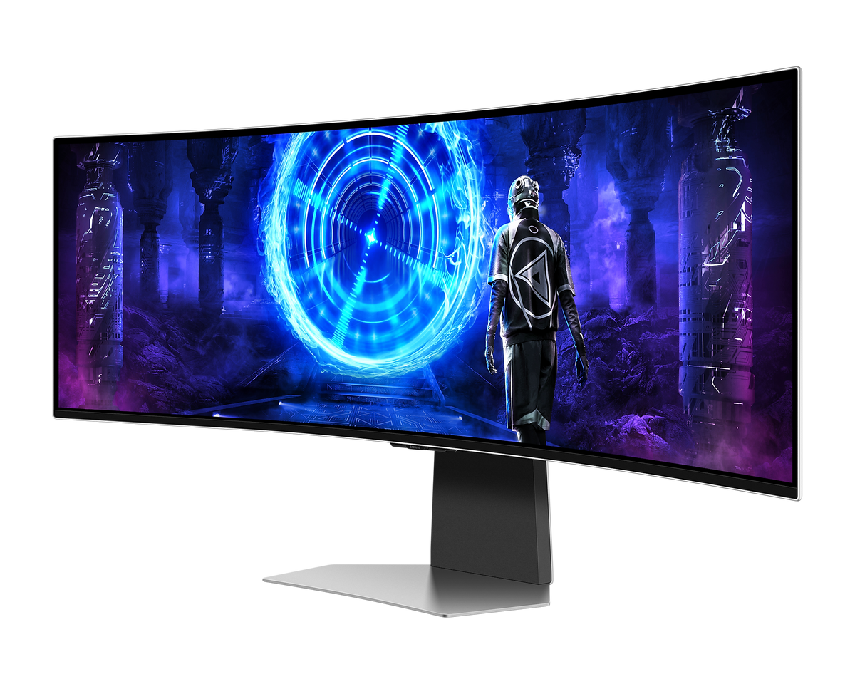 Samsung 49'' Gaming Monitor OLED Smart DQHD 240Hz 5120x1440 LS49DG954SUXXU (Renewed)