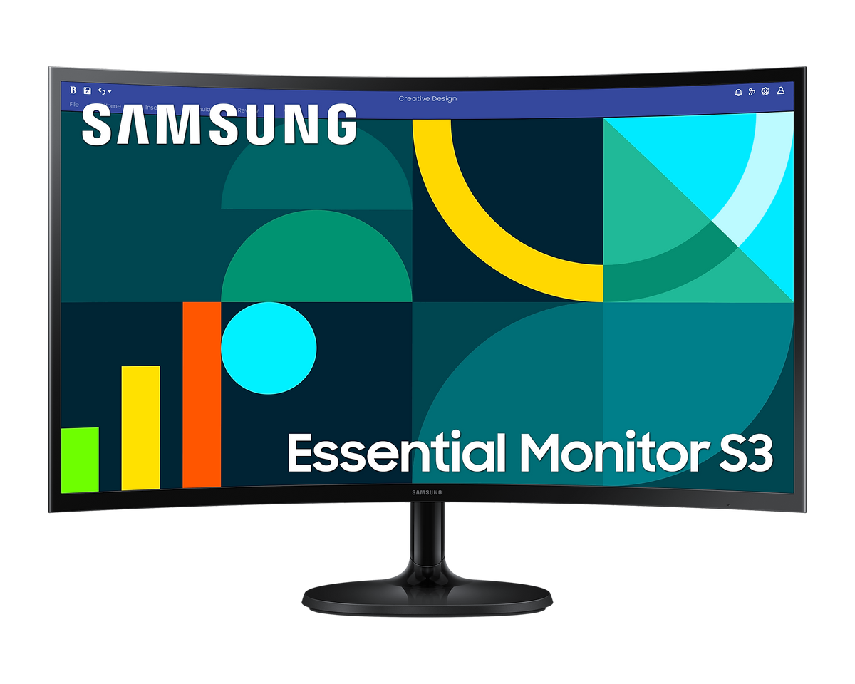 Samsung 27'' Curved Monitor FullHD 100Hz 1920x1080 HDMI VGA LS27D360GAUXXU (Renewed)