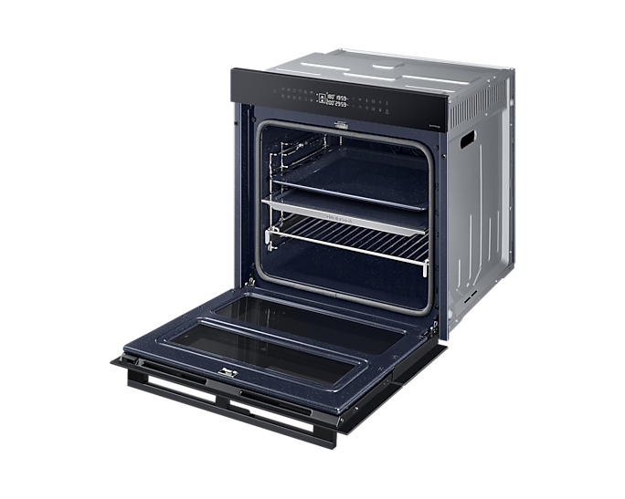 Samsung Smart Oven 76L Series 4 With Dual Cook Flex Black Glass NV7B4355VAK/U4 (New / Open Box)