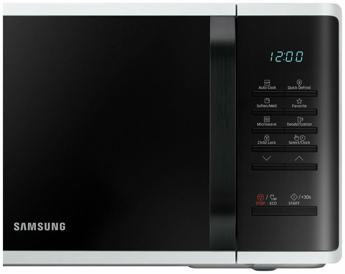 Samsung Solo Microwave Oven With Quick Defrost 23L MS23K3513AW/EU (Renewed)