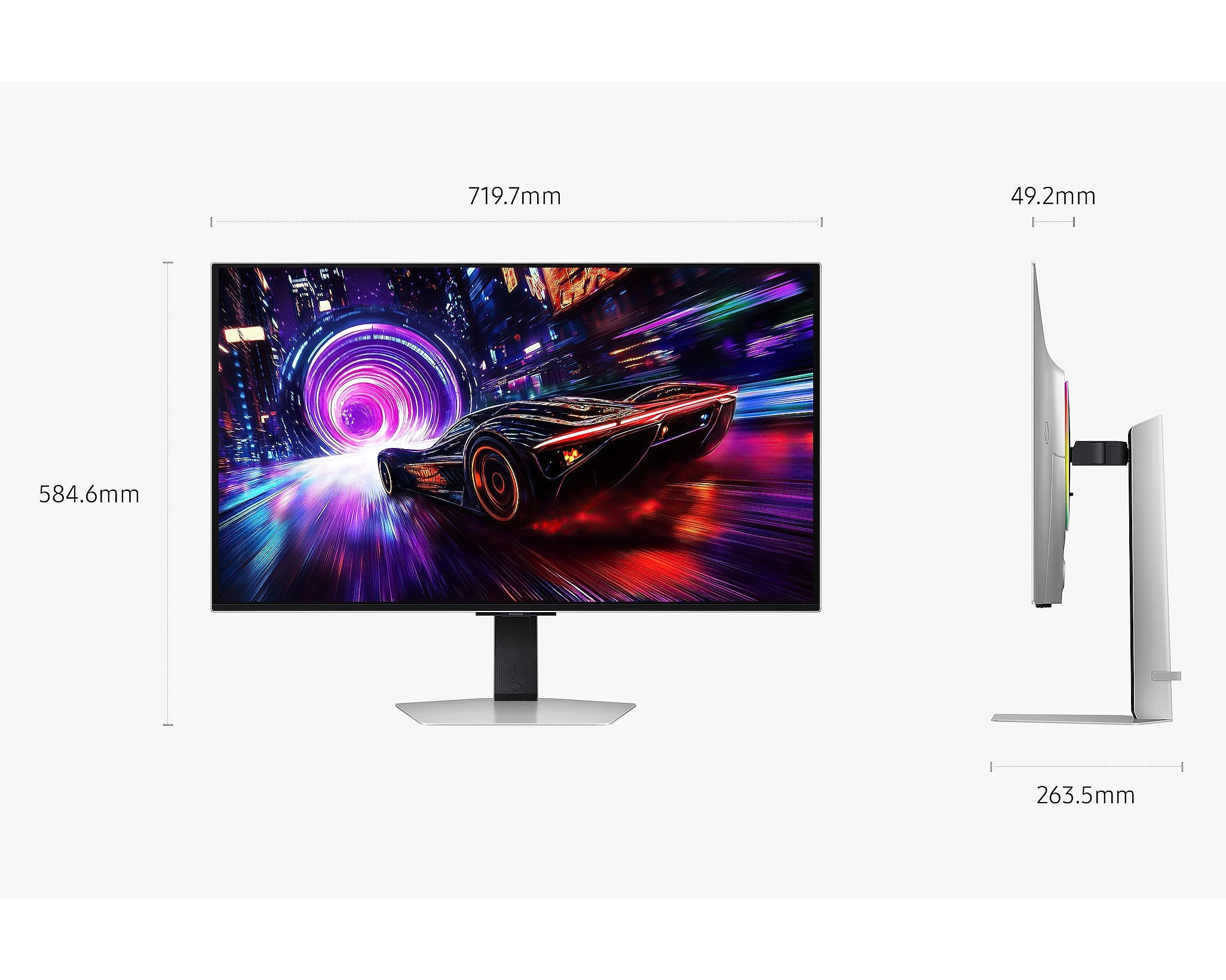Samsung 32'' Gaming Monitor Odyssey OLED 0.03ms 240Hz 3840x2160 LS32FG810SUXXU (Renewed)