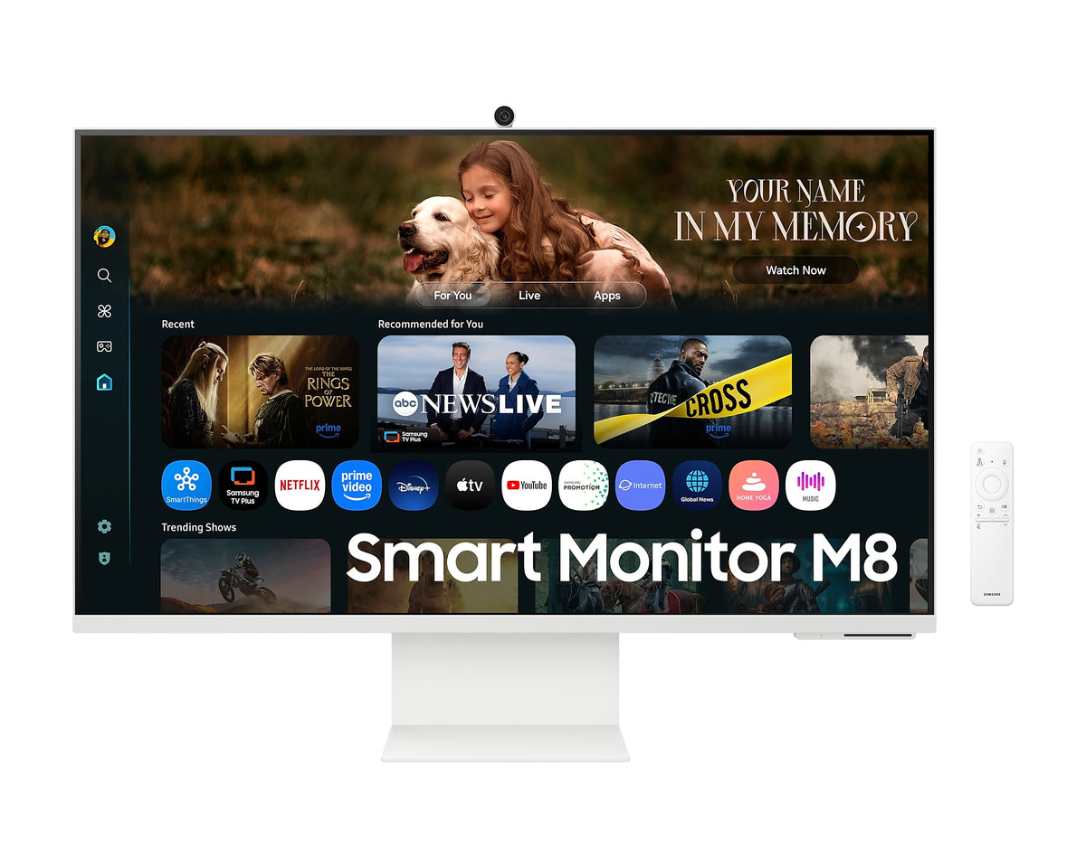 Samsung 32'' Smart Monitor With Speakers M8 M80F 3840x2160 UHD LS32FM801UUXXU (Renewed)