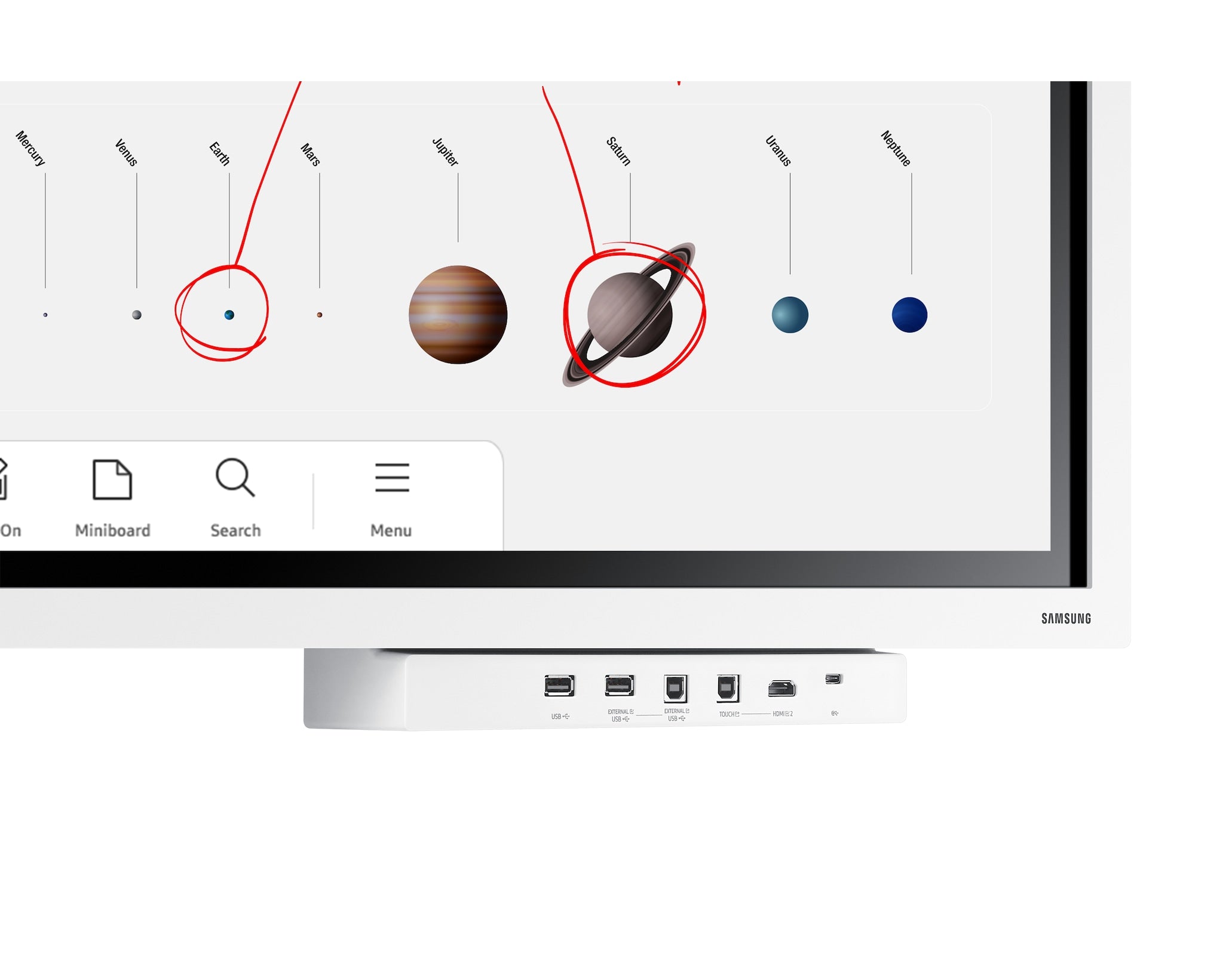 Samsung Flip Pro Interactive Display LH55WMBWBGCXEN (Missing The Terminal Cover) (Refurbished B-Grade)