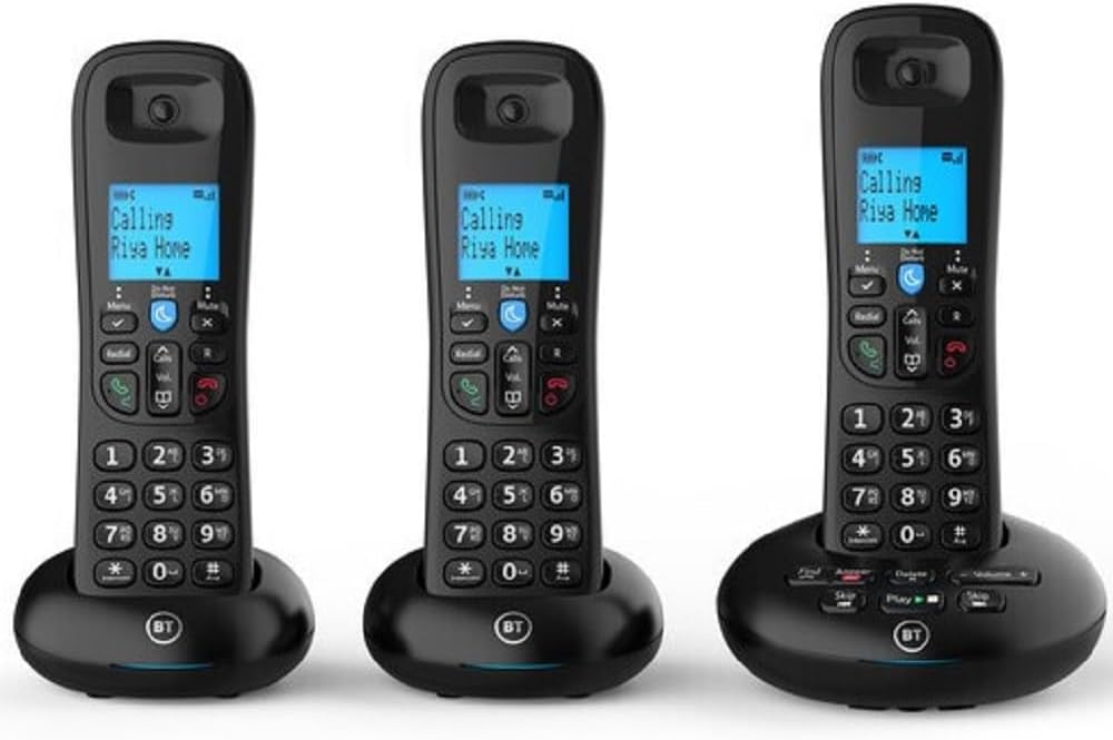 BT 3570 Trio Digital Cordless Home Phone Handsfree Answering Machine (Refurbished B-Grade)