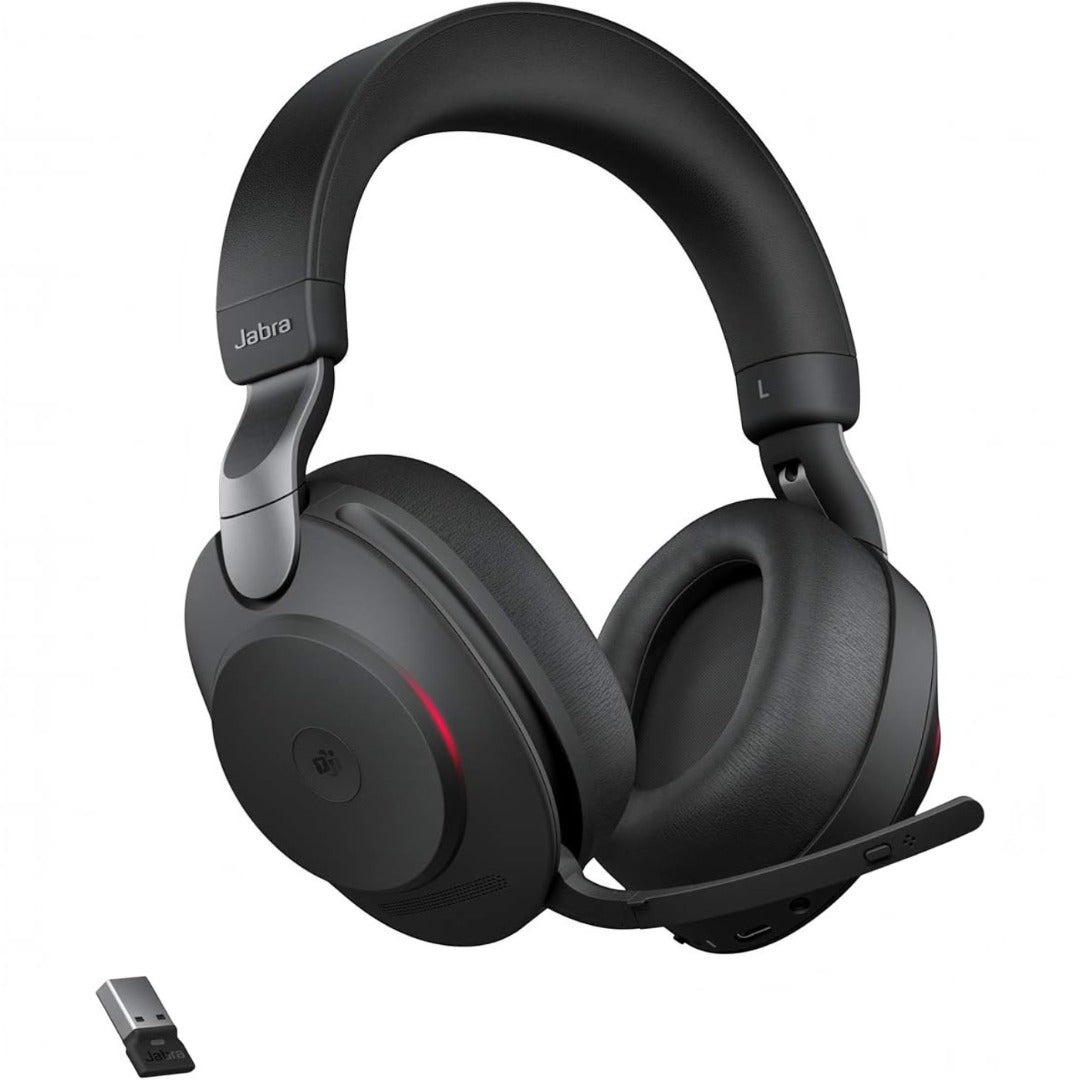Jabra Evolve2 85 Wireless PC Headset USB Bluetooth Adapter Noise Cancelling (New)