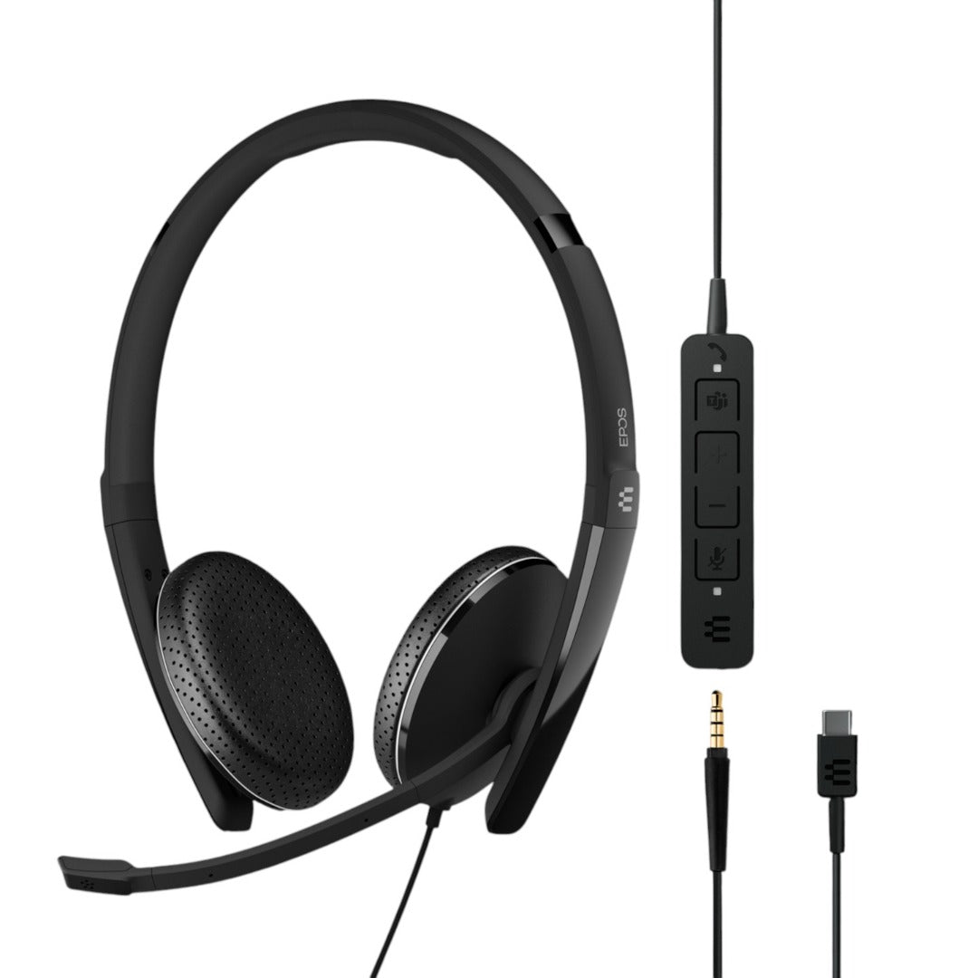 EPOS SENNHEISER ADAPT 165T USB-C II Wired Binaural Headset Noise Cancelling (New)
