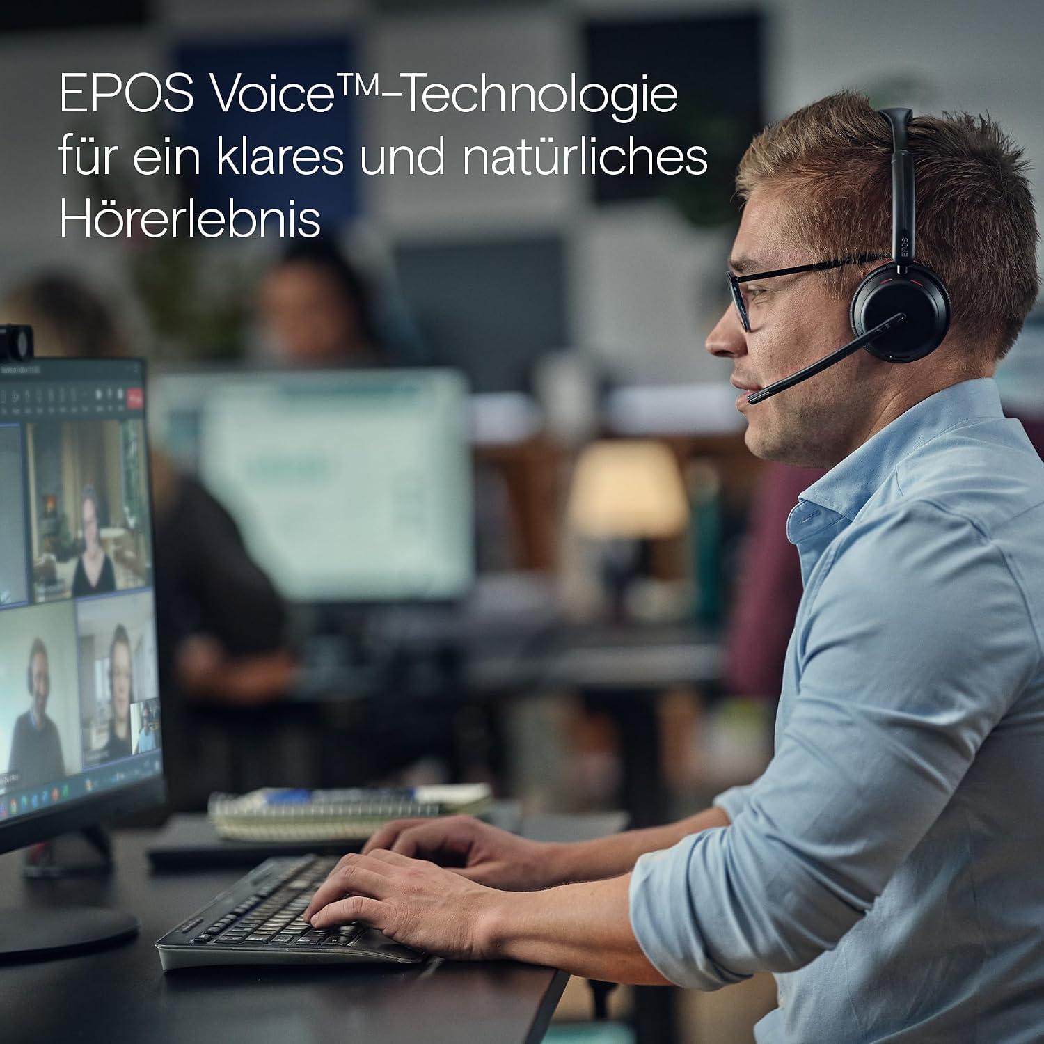 EPOS IMPACT 1060T Binaural Bluetooth Headset Bluetooth MS Teams ANC (New)