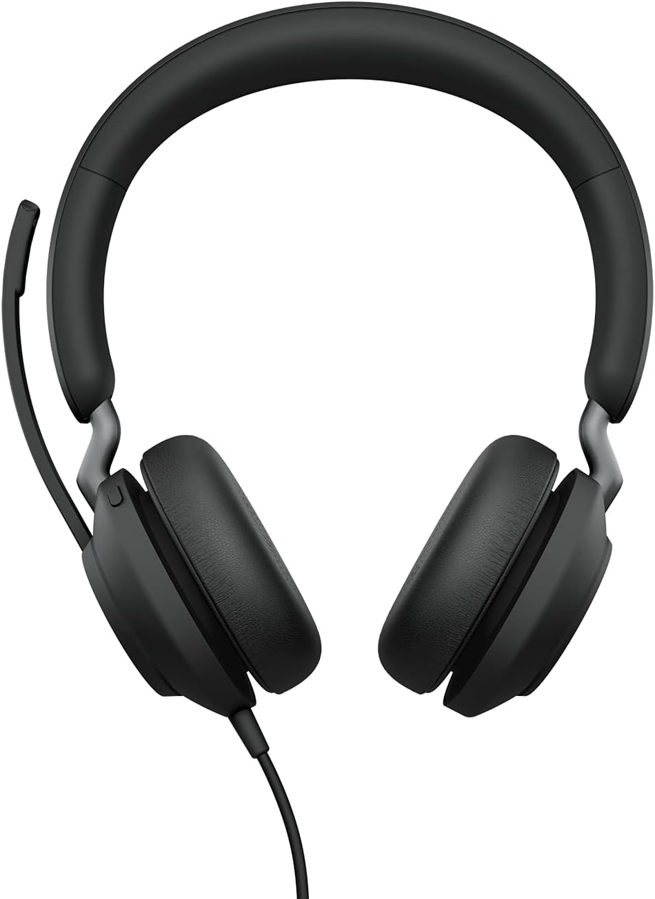 Jabra Evolve2 40 SE USB-C/A Stereo Headset MS Teams Button Noise-Isolating (New)
