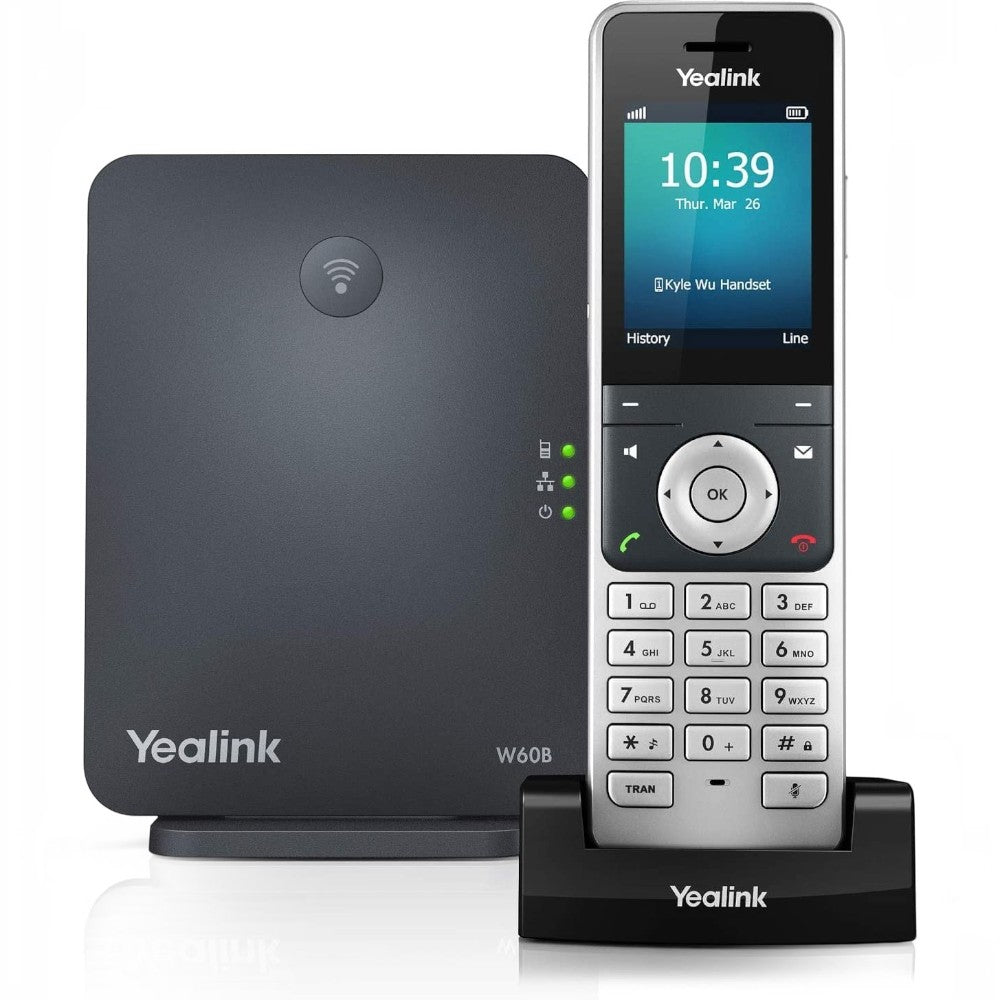Yealink W60P DECT IP Phone Bundle Includes 1 x W56H Handset (Renewed)