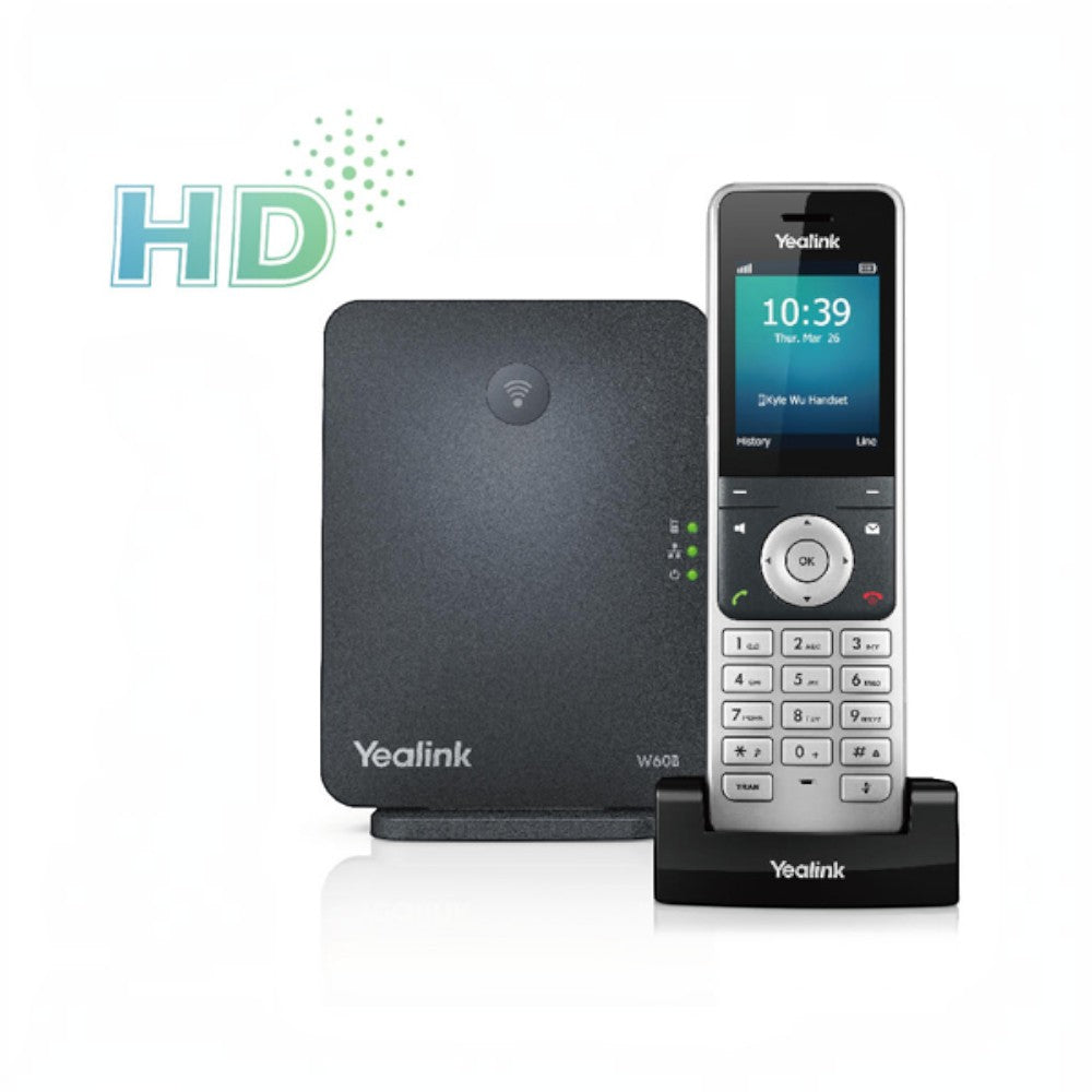 Yealink W60P DECT IP Phone Bundle Includes 1 x W56H Handset (Renewed)