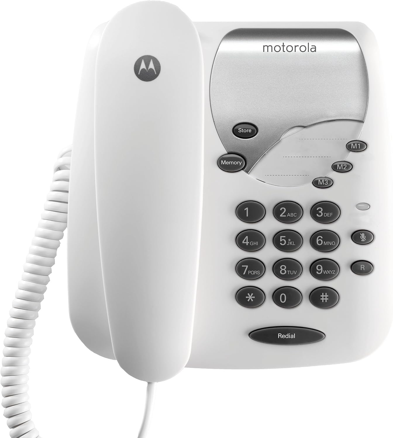 Motorola CT1 Corded Telephone 3 Direct Dial Keys Mute Function Wall Mountable (Renewed)