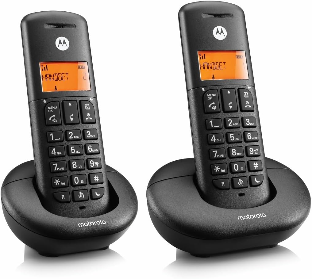 Motorola E202 Twin Digital Cordless Phone Nuisance Call Blocking Do Not Disturb (Renewed)