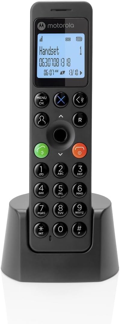 Motorola DOT211 Cordless Phone Nuisance Call Blocking Answer Machine (Renewed)