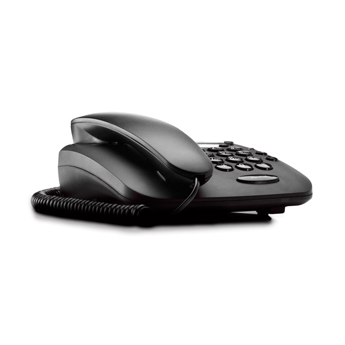 Motorola CT1 Corded Phone 3 Direct Dial Keys Mute Function Wall Mountable Black (New)