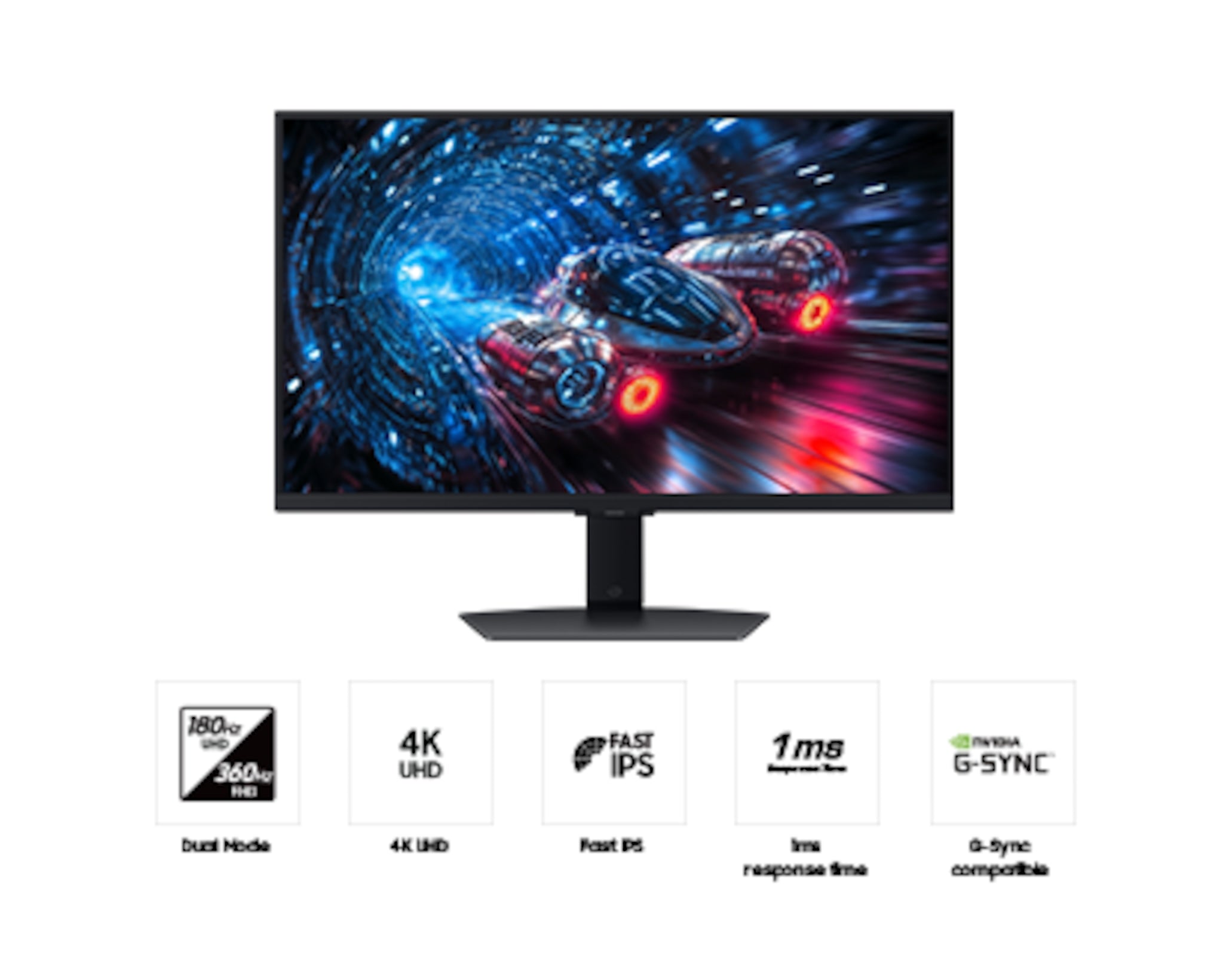 Samsung 27'' Gaming Monitor Odyssey G7 G70F 4K Dual Mode 360Hz LS27FG702EUXXU (Refurbished B-Grade)
