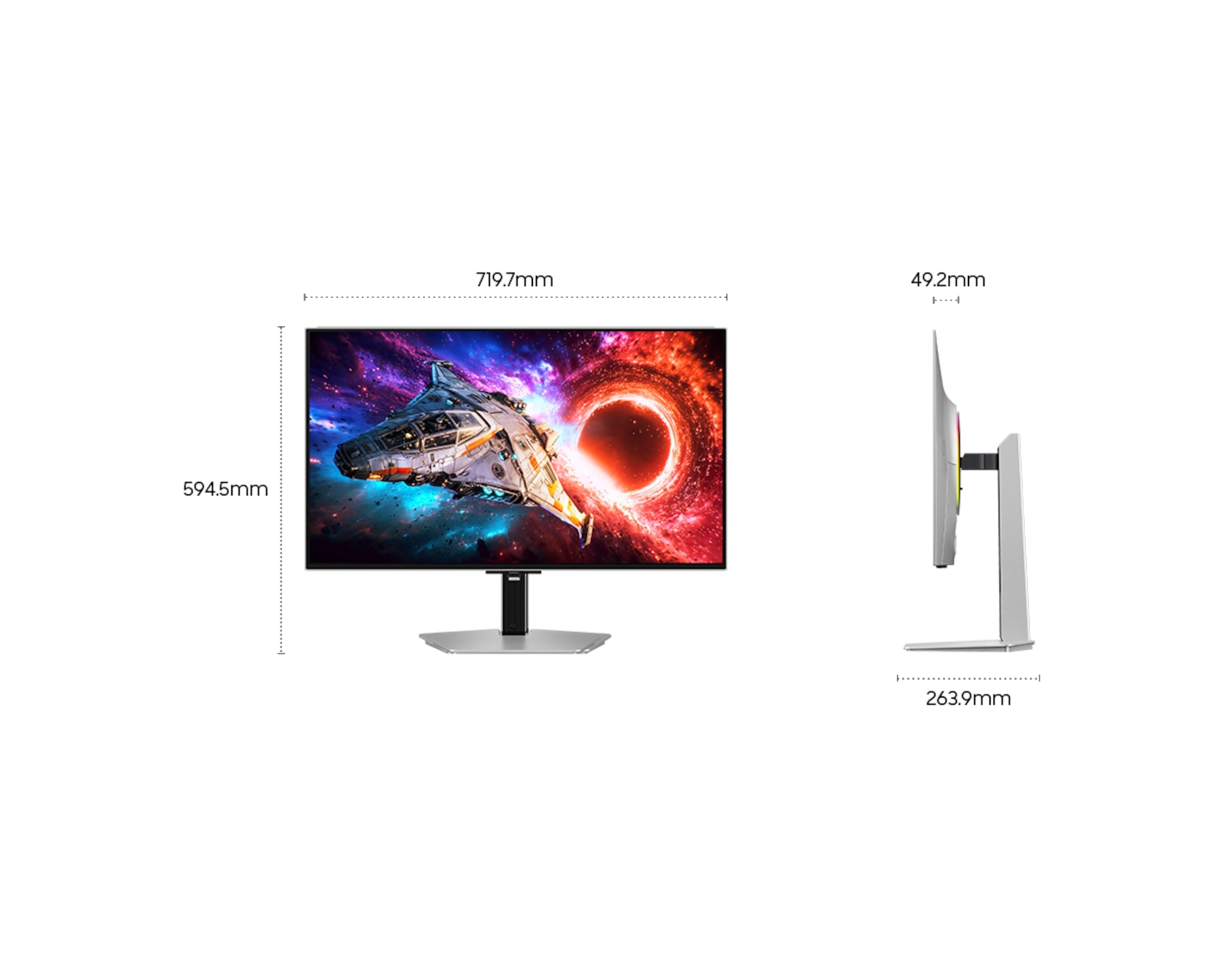 Samsung 32'' Gaming Monitor Odyssey OLED G8 G80SH 4K 240Hz LS32HG802SUXXU (Renewed)