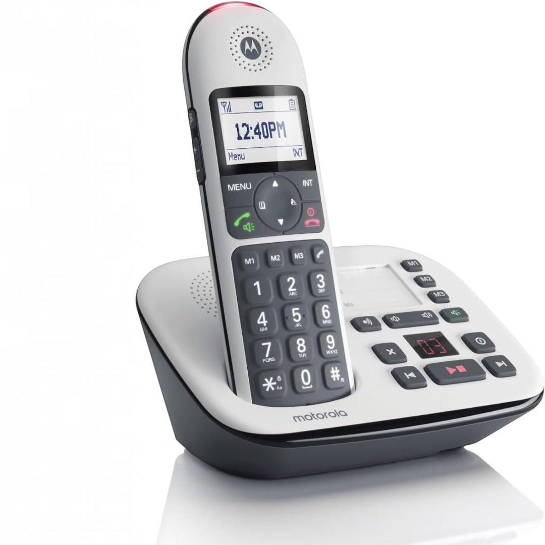 Motorola CD5011 Digital Cordless Phone Big Buttons Call Blocking Answer Machine (Refurbished B-Grade)