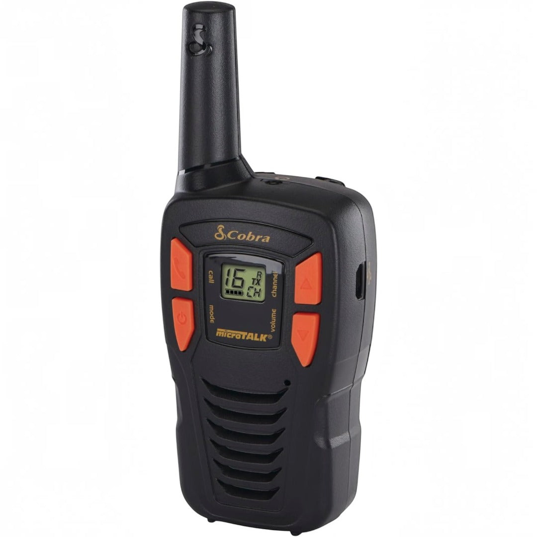 Cobra AM255 Pack Of 2 Lightweight Walkie Talkies 5km Range 16 Channels (Renewed)