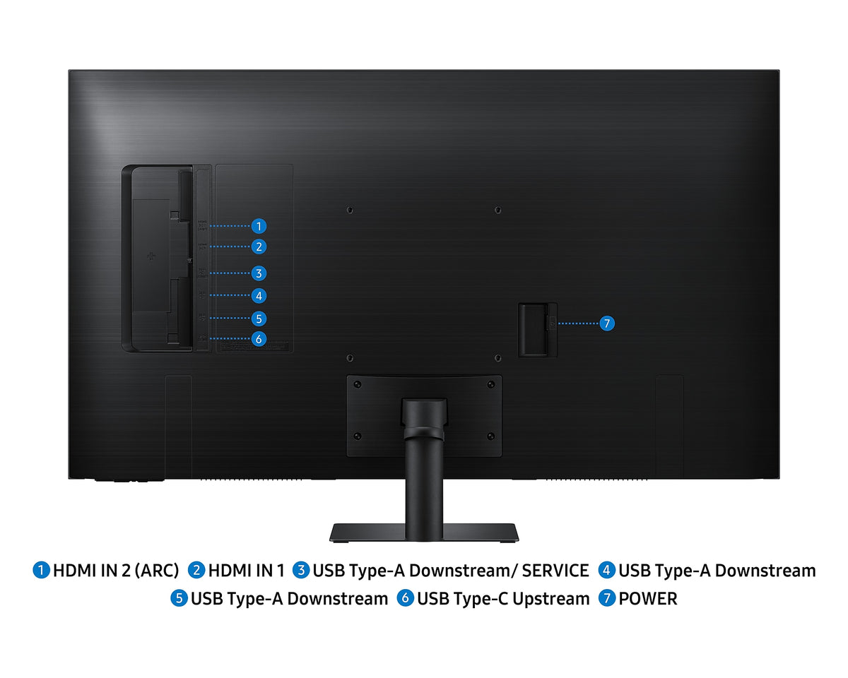 Samsung 43'' Smart Monitor LS43FM702UUXXU (Has 4 Dust Spec On The Screen) (Renewed)