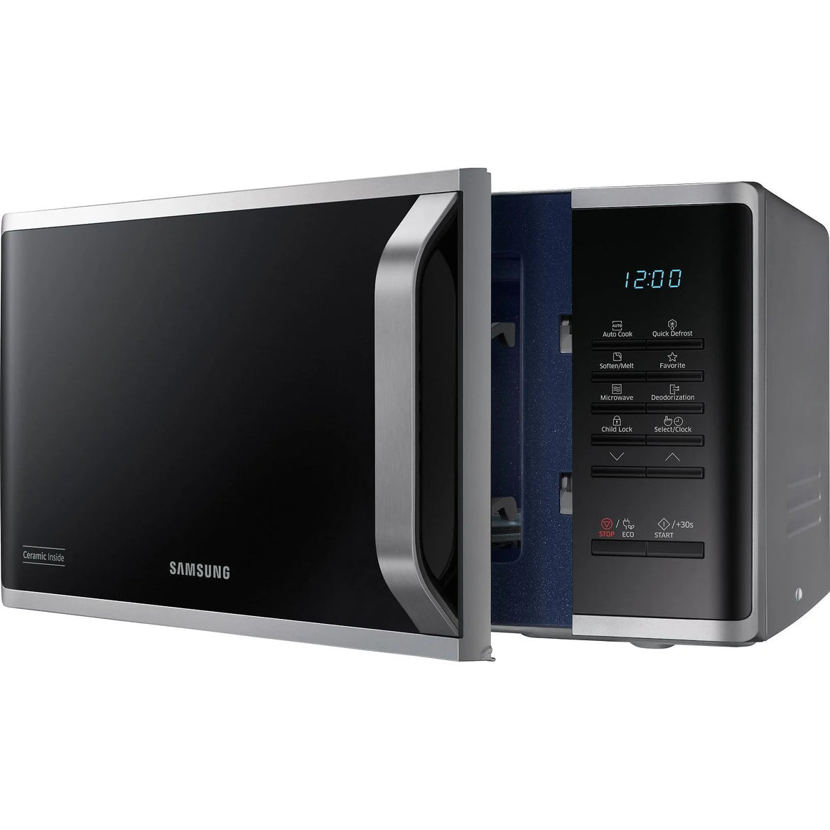 Samsung 23L 800W Freestanding Microwave Oven Silver MS23K3523AS/EU (New)