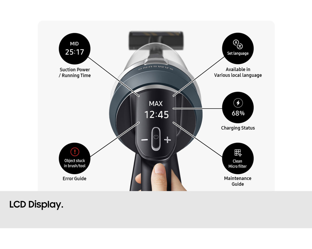 Bespoke AI Jet Lite Pro Extra Stick Smart Vacuum Cleaner 280W VS80F28DLP/EU (Refurbished B-Grade)