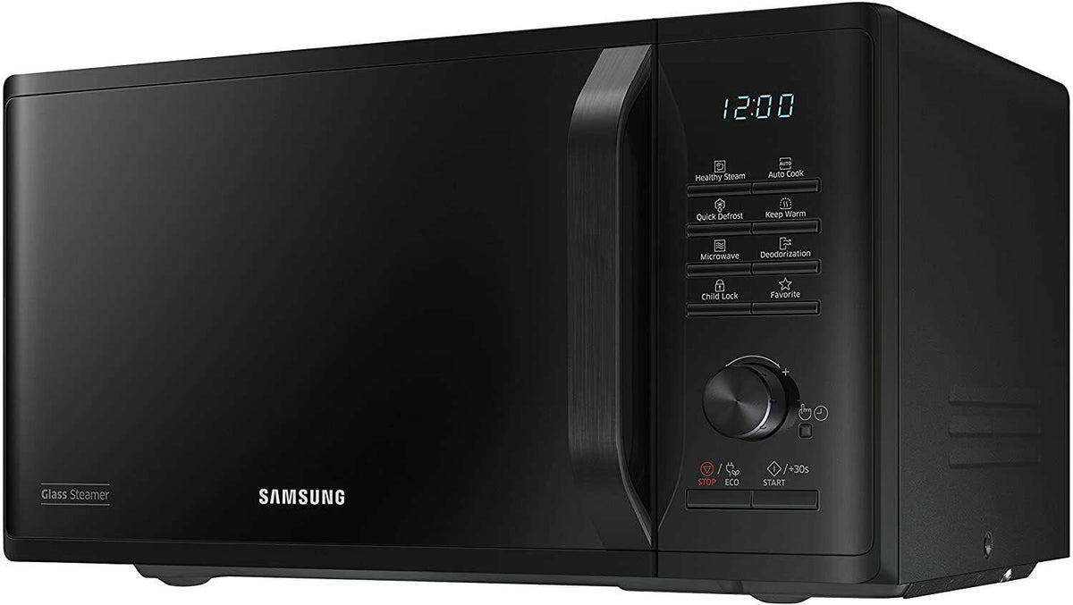 Samsung Solo Microwave Oven With Health Steam 800W 23L Black MS23K3555EK/EU (Renewed)