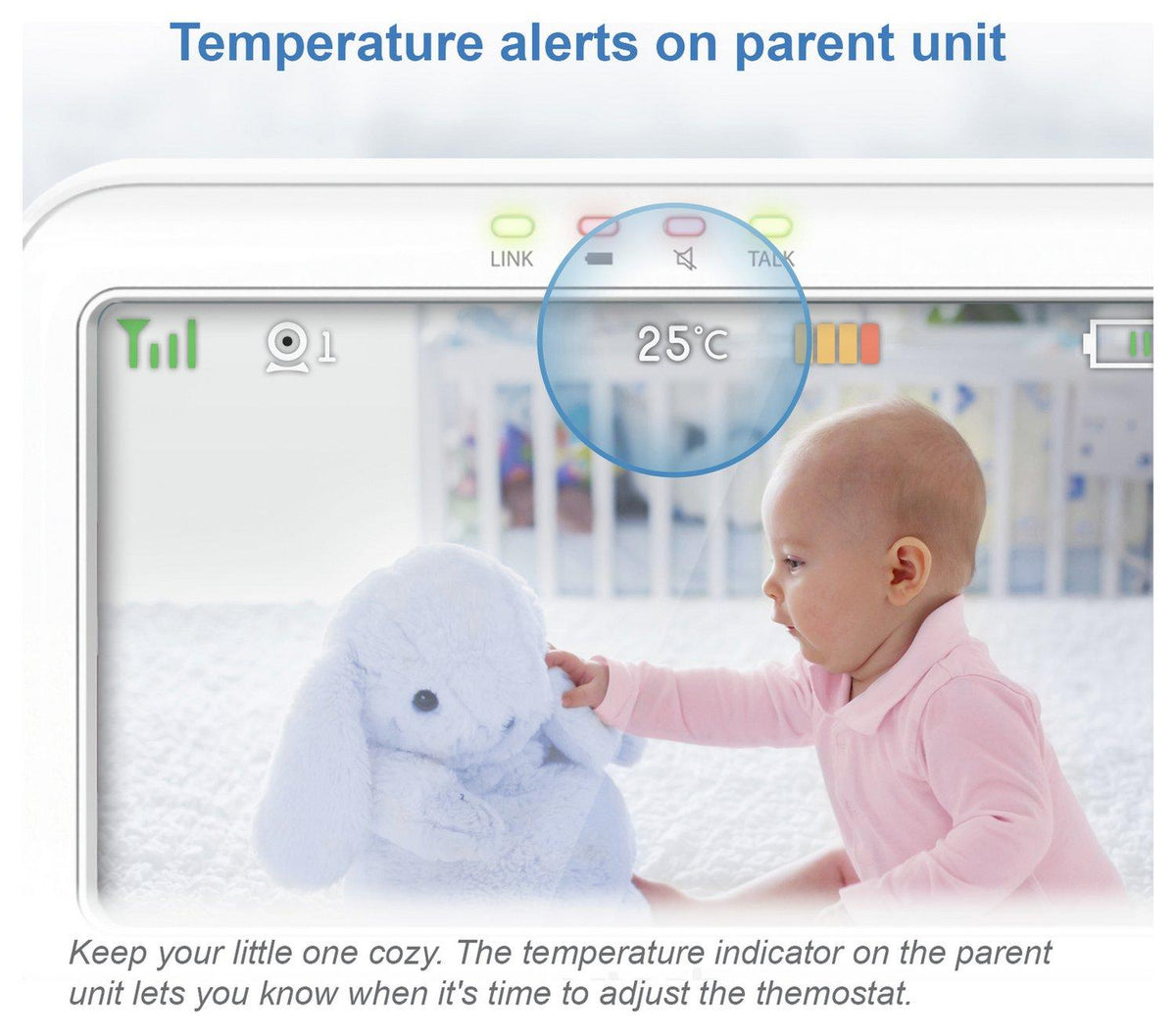 VTech Video Baby Monitor VM5463 5'' Pan Tilt Night Light And Projection (Refurbished B-Grade)