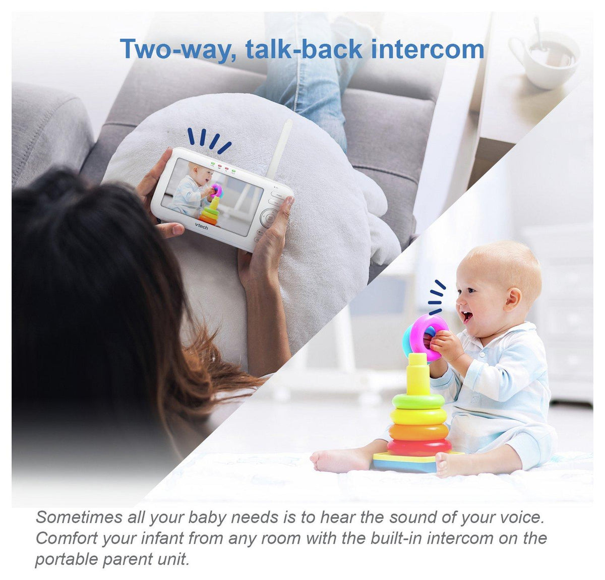 VTech Video Baby Monitor VM5463 5'' Pan Tilt Night Light And Projection (Refurbished B-Grade)