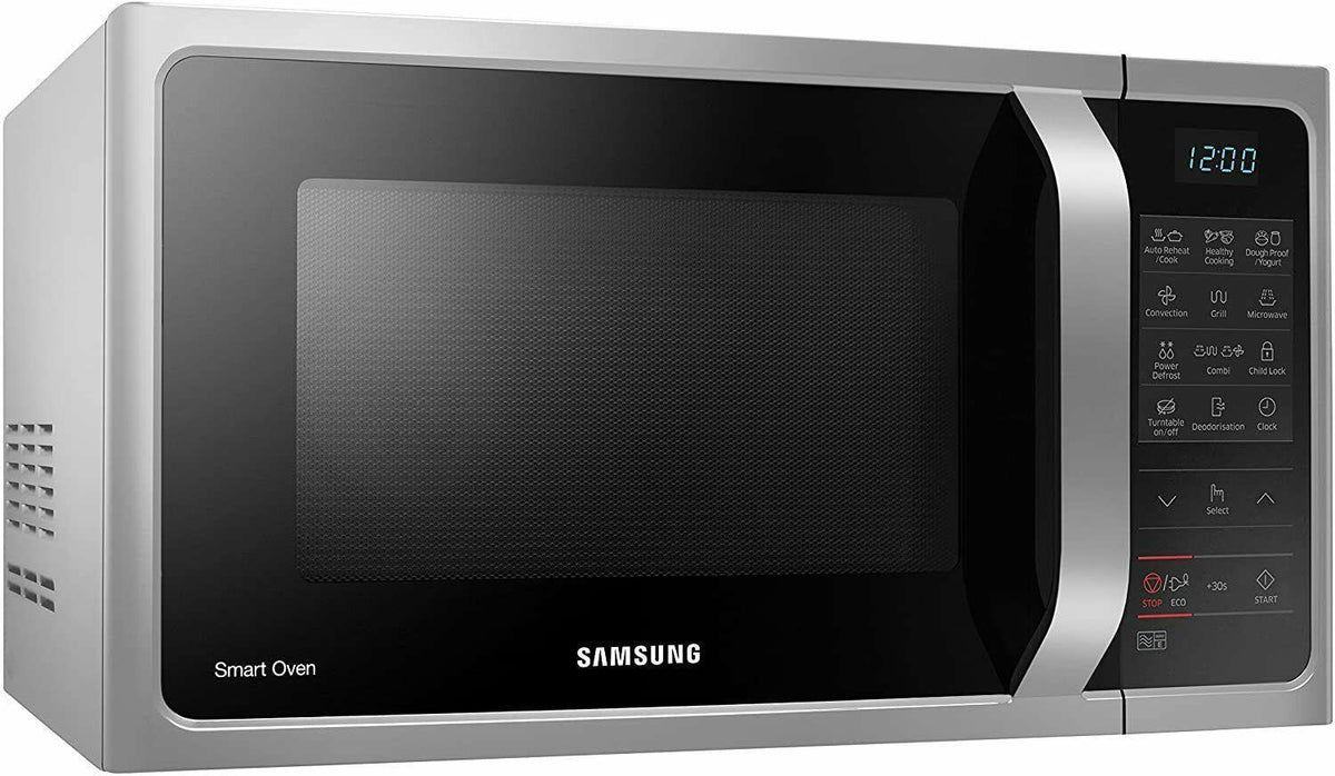 Samsung Convection Microwave Oven 900W Dough Proof/Yogurt 28L MC28H5013AS/EU (Renewed)