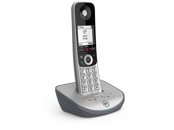 BT Advanced Z Single Cordless Home Phone Answering Machine Call Blocker Silver (Renewed)