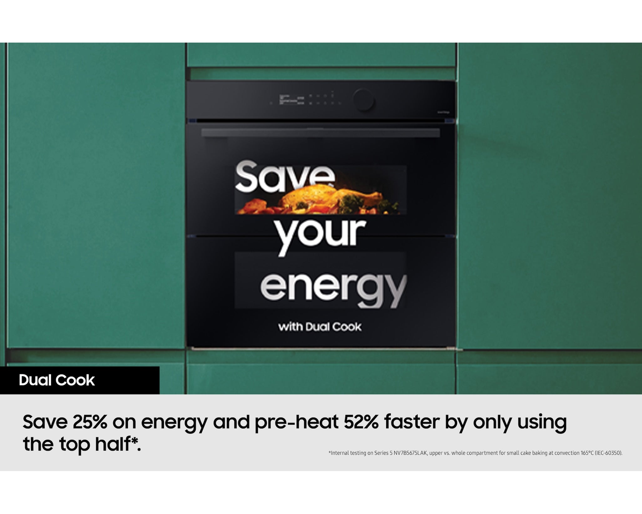 Samsung 76L Series 5 Smart Oven With Dual Cook Flex And Air Fry NV7B5740TAS/U4 (New)