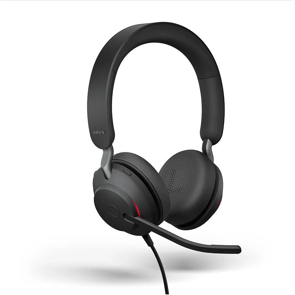 Jabra Evolve2 40 SE USB-C/A Stereo Headset MS Teams Button Noise-Isolating (New)