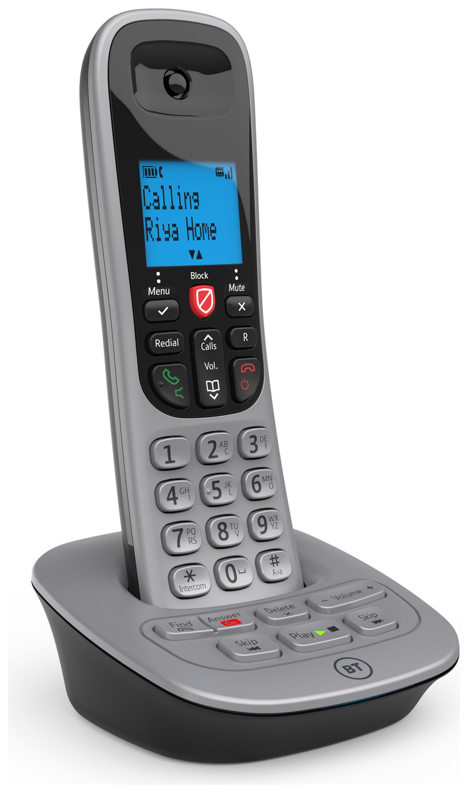 BT 7660 Single Digital Cordless Phone With Call Blocking & Answering Machine (Renewed)