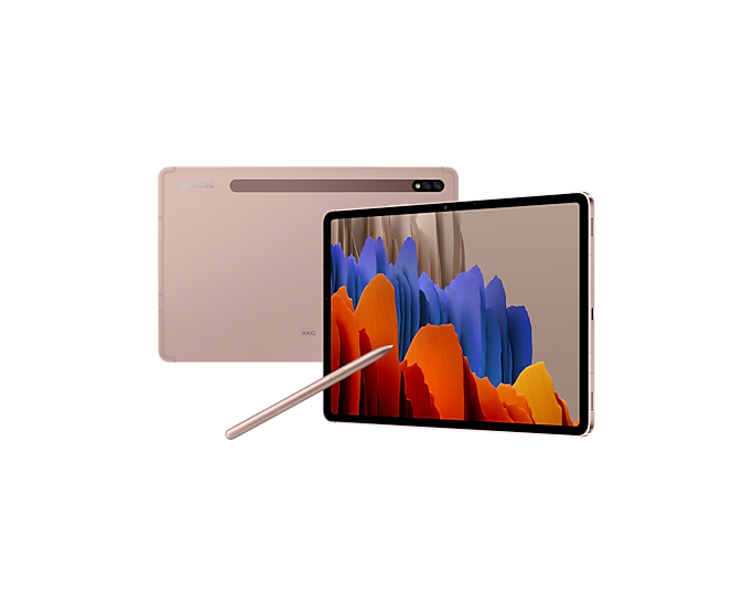 Samsung Galaxy Tab S7 Wi-Fi Android Tablet 11'' 128 GB Mystic Bronze (Renewed)