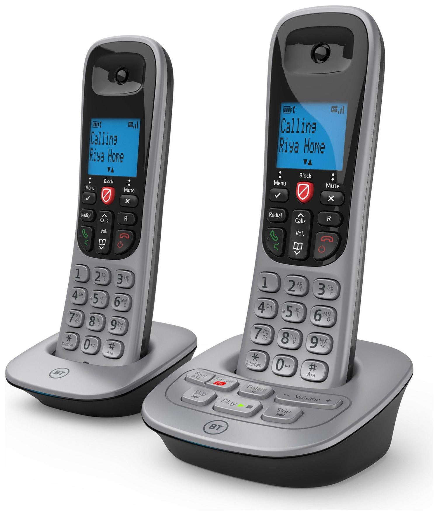 BT 7660 Twin Digital Cordless Phone With Call Blocking & Answering Machine (Renewed)