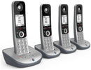 BT Advanced Z Quad Digital Cordless Phone Answering Machine Call Blocking Silver (Renewed)