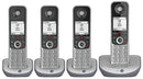 BT Advanced Z Quad Digital Cordless Phone Answering Machine Call Blocking Silver (Renewed)