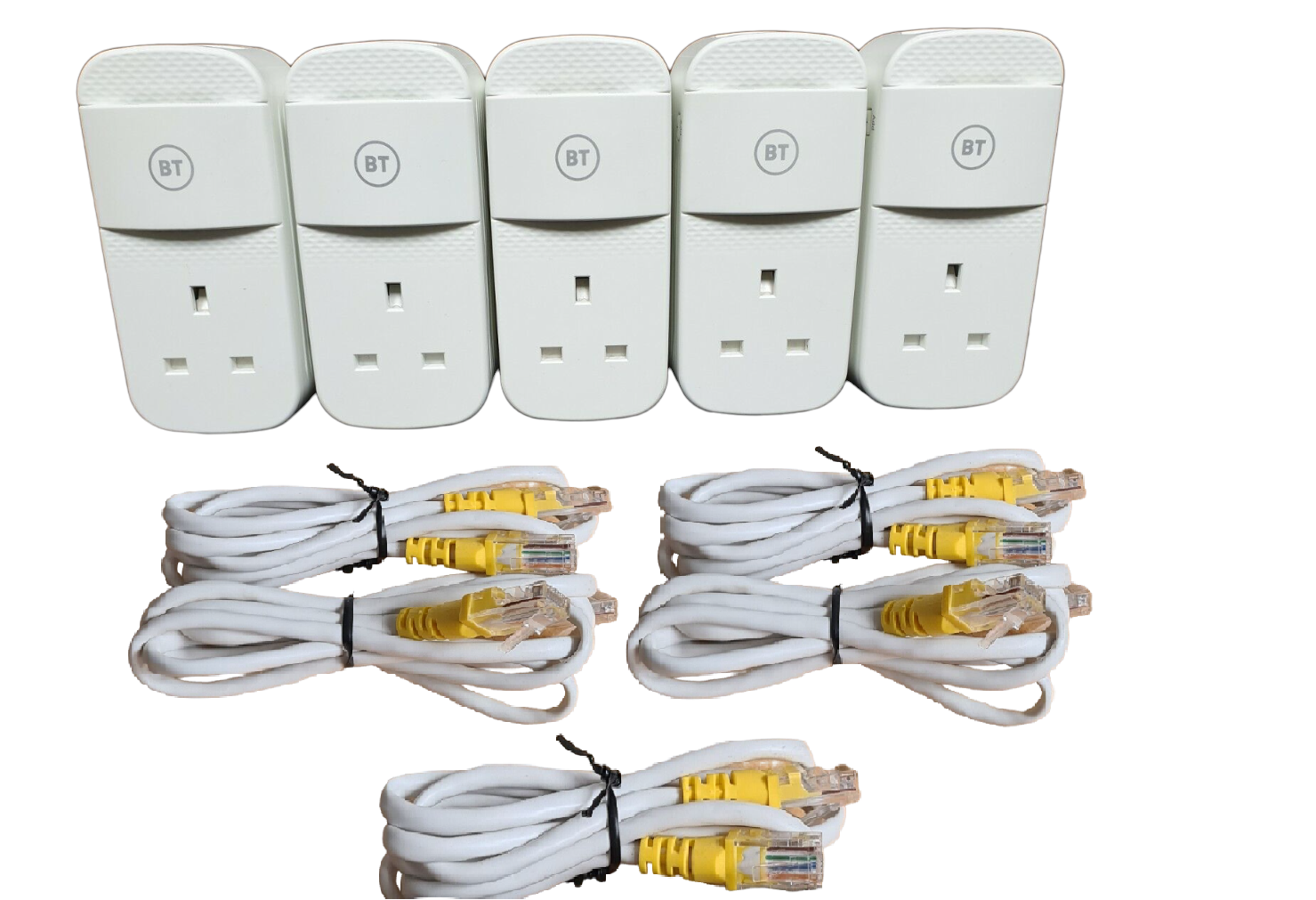 5 x BT Mini Connectors Version2 1000Mbps 1GB Powerline Adapters Gigabi