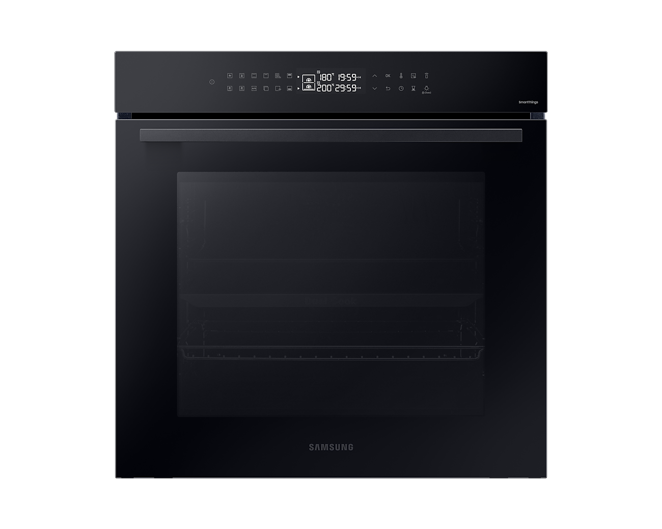Samsung Smart Oven 76L Series 4 With Dual Cook Black Glass NV7B42205AK