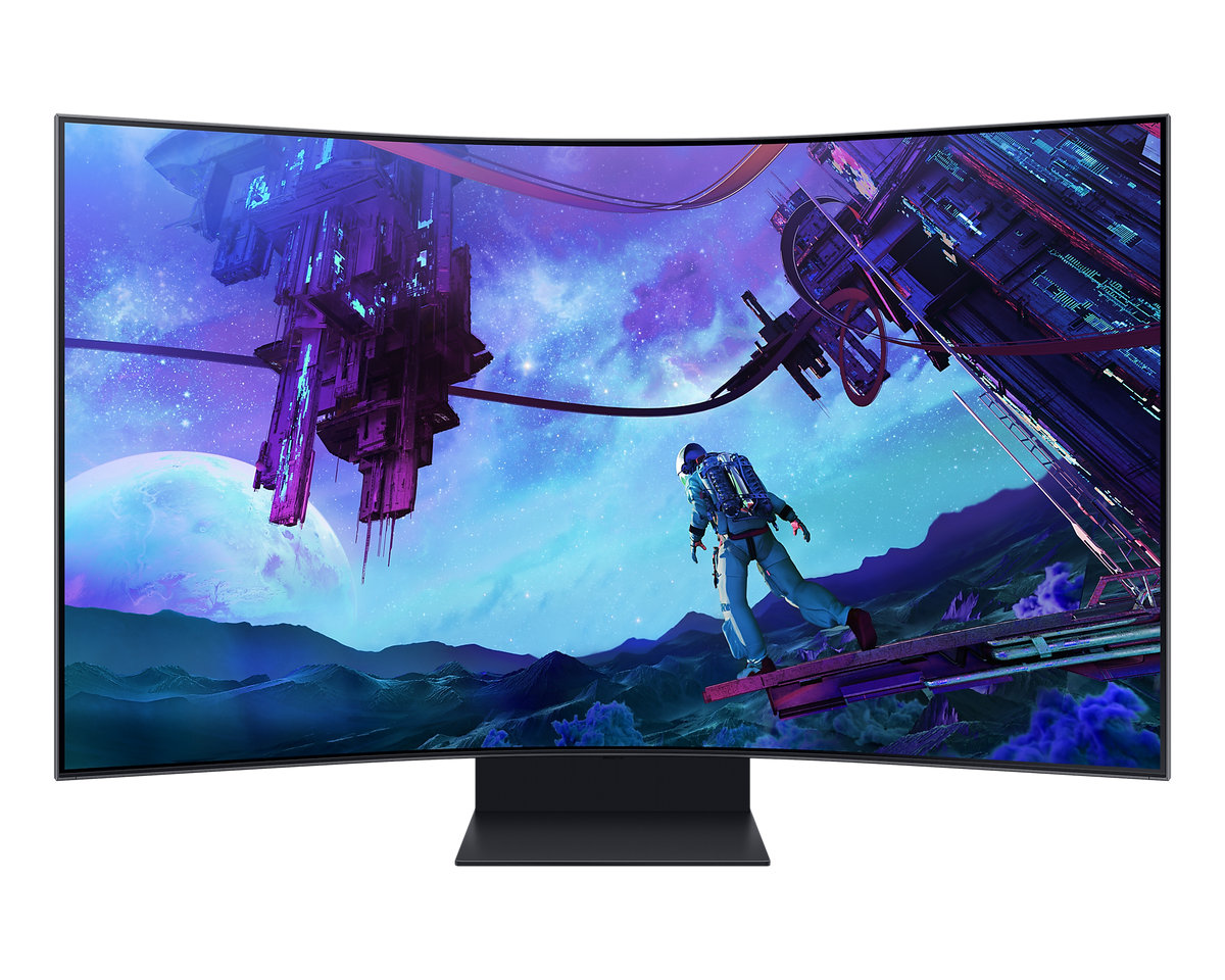 Samsung 55'' Gaming Monitor Smart Curved Odyssey Ark Mini LED LS55CG970NUXXU (Renewed)
