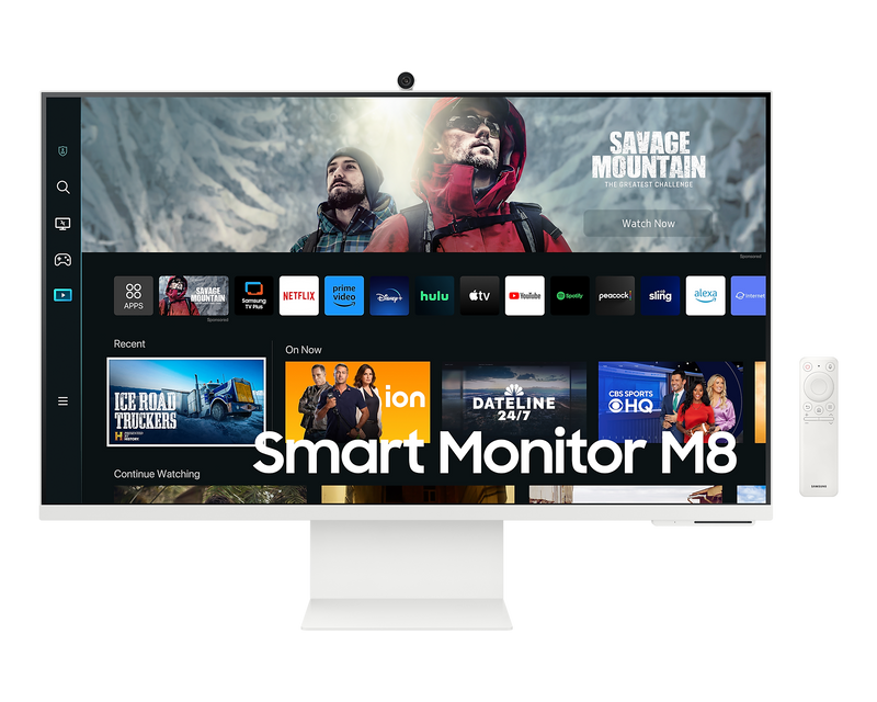 Samsung 27'' Smart Monitor M80C USB-C UHD Speakers & Remote White LS27CM801UUXXU (New)