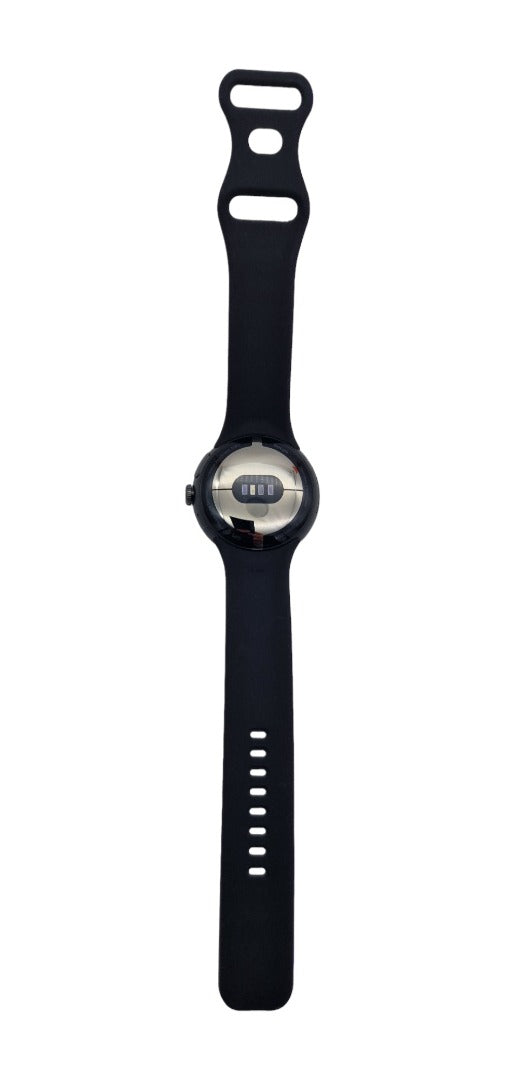 Google Pixel Watch LTE 41mm Matte Black Stainless Steel Black Generic Band (Renewed)