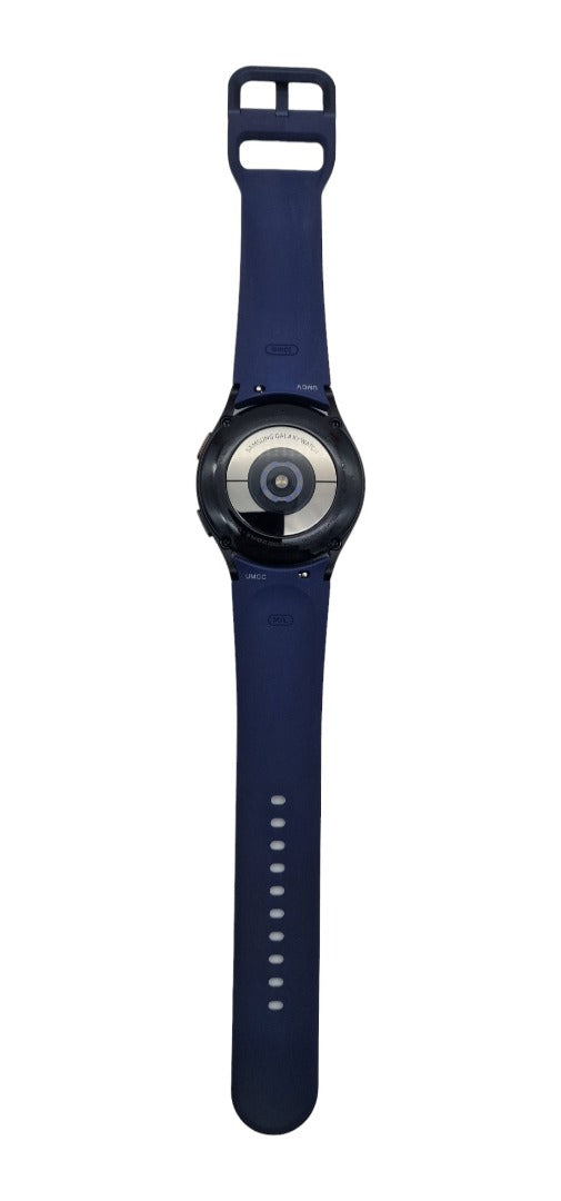 Samsung SM-R865FZKAEUA Galaxy Watch4 LTE Black Aluminum 40mm Sport Band Navy M/L (Renewed)