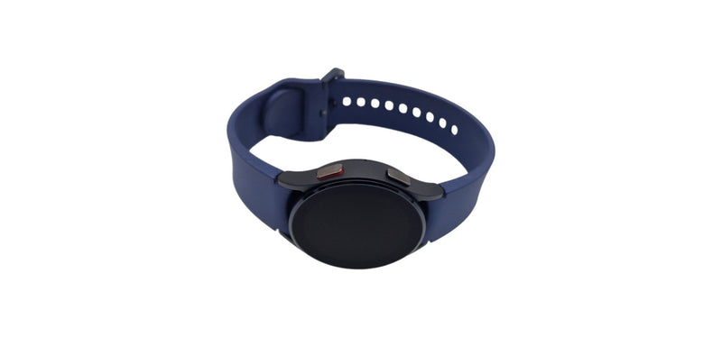 Samsung SM-R865FZKAEUA Galaxy Watch4 LTE Black Aluminum 40mm Sport Band Navy M/L (Renewed)