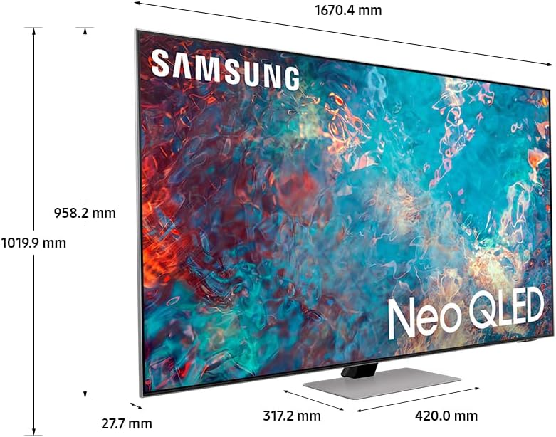 Samsung 75'' Smart TV Neo QLED 4K UHD HDR 3840x2160 Bixby Alexa QE75QN85AATXXU (New)