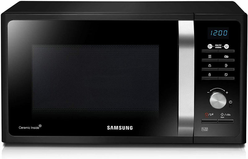 Samsung Solo Microwave Oven Healthy Cooking 800W 23L Black MS23F301TAK/EU (Renewed)