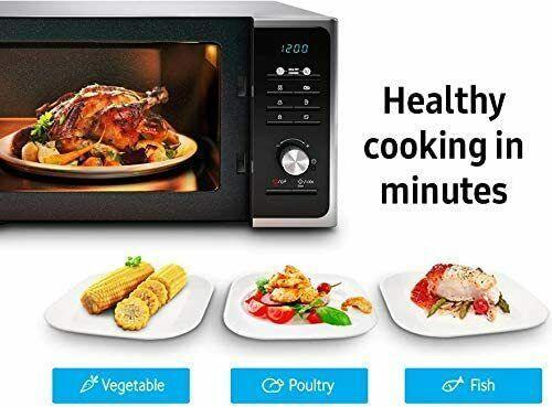 Samsung Solo Microwave Oven Healthy Cooking 800W 23L Black MS23F301TAK/EU (Renewed)