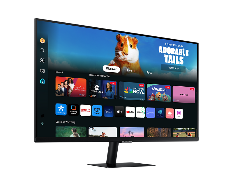 Samsung 27'' Smart Monitor M50D FHD With Speakers and Remote LS27DM500EUXXU (New / Open Box)