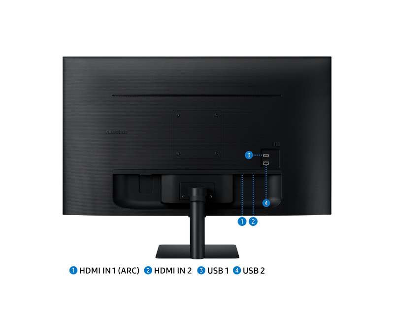 Samsung 27'' Smart Monitor M50D FHD With Speakers and Remote LS27DM500EUXXU (New / Open Box)